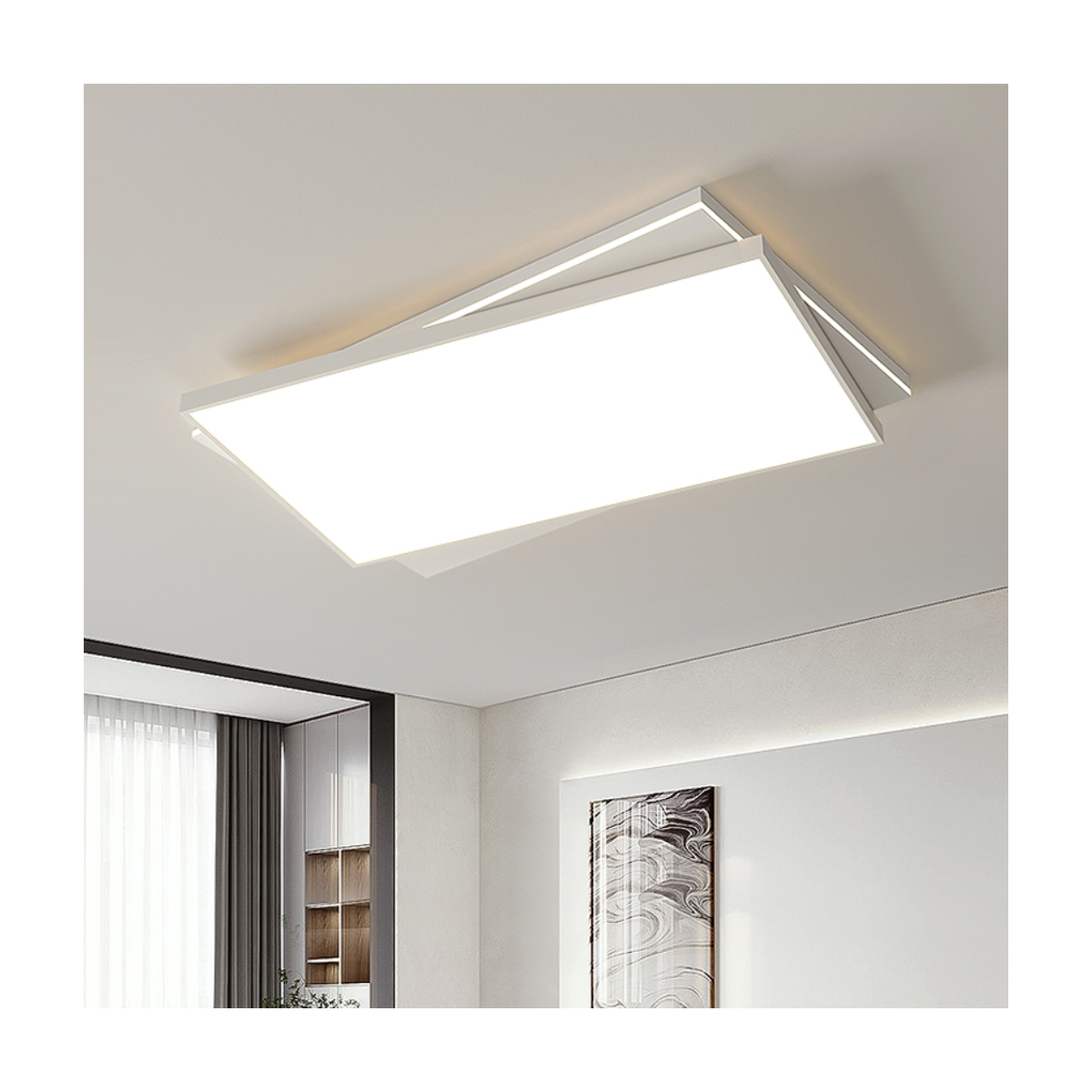 Folded Plane Ceiling Light